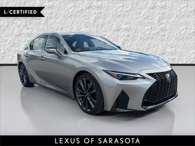 Certified Used 2023 Silver Lexus IS 350 F SPORT image 1
