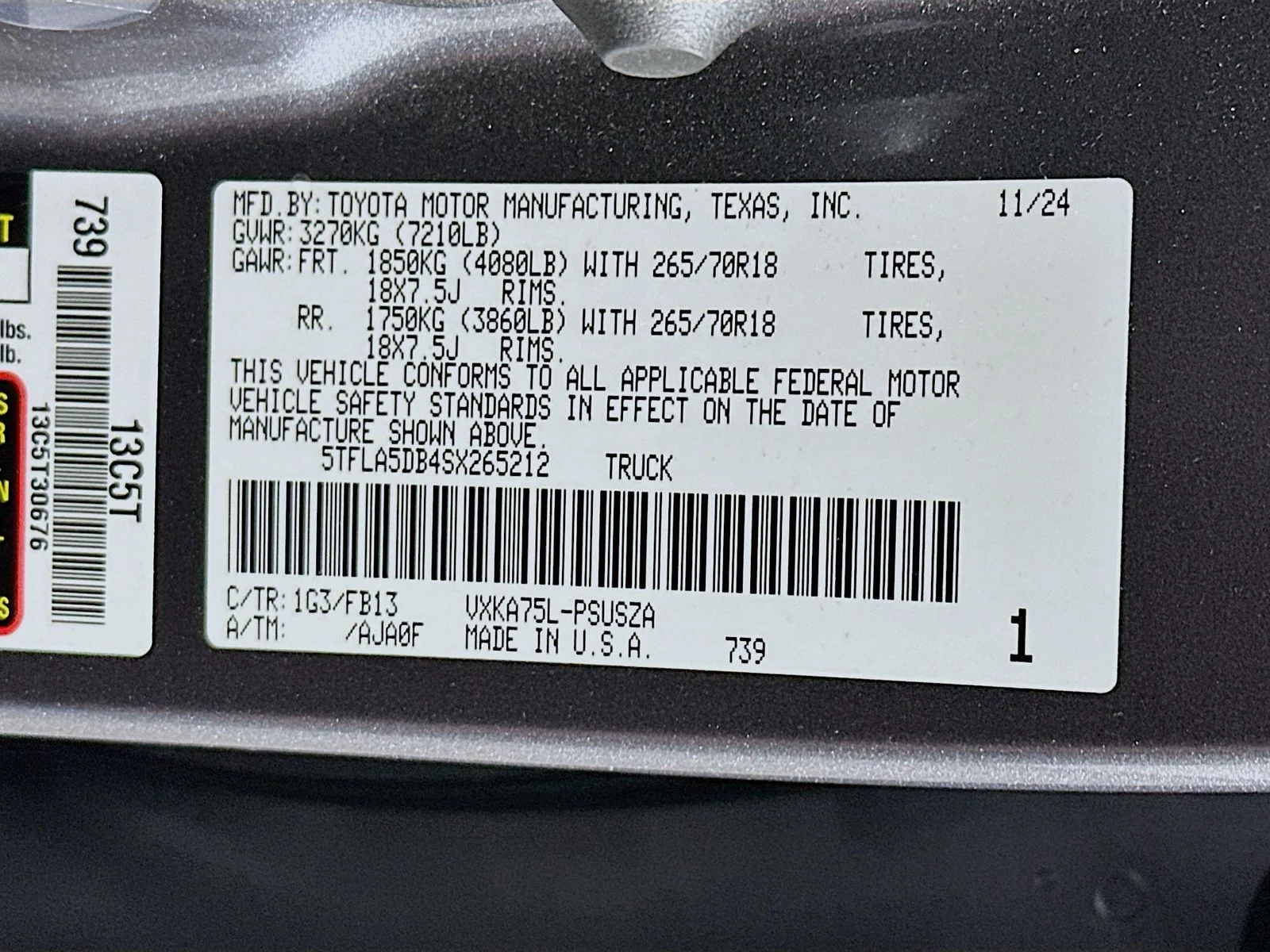Used 2025 Magnetic Gray Metallic Toyota SR5 image 31