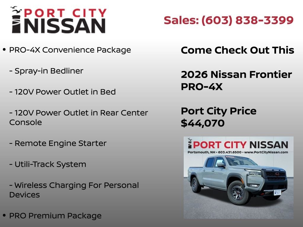 New 2026 Boulder Gray Pearl Nissan Crew Cab PRO-4X® Long Bed image 12