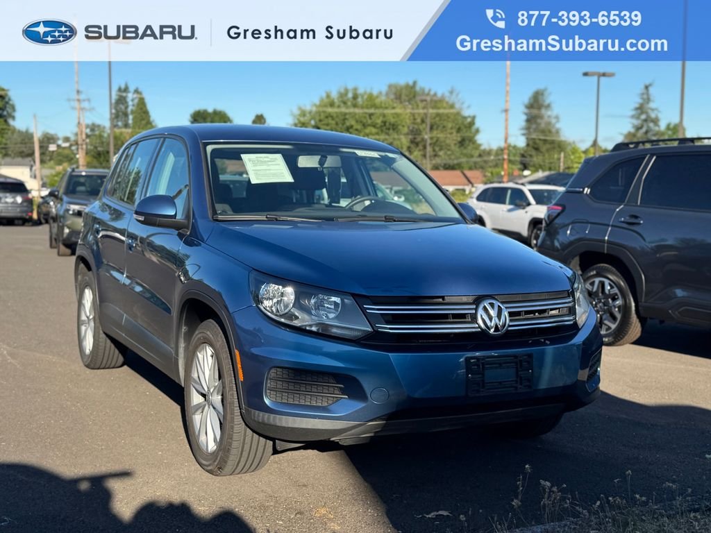 Used 2017 Blue Volkswagen 2.0T image 1