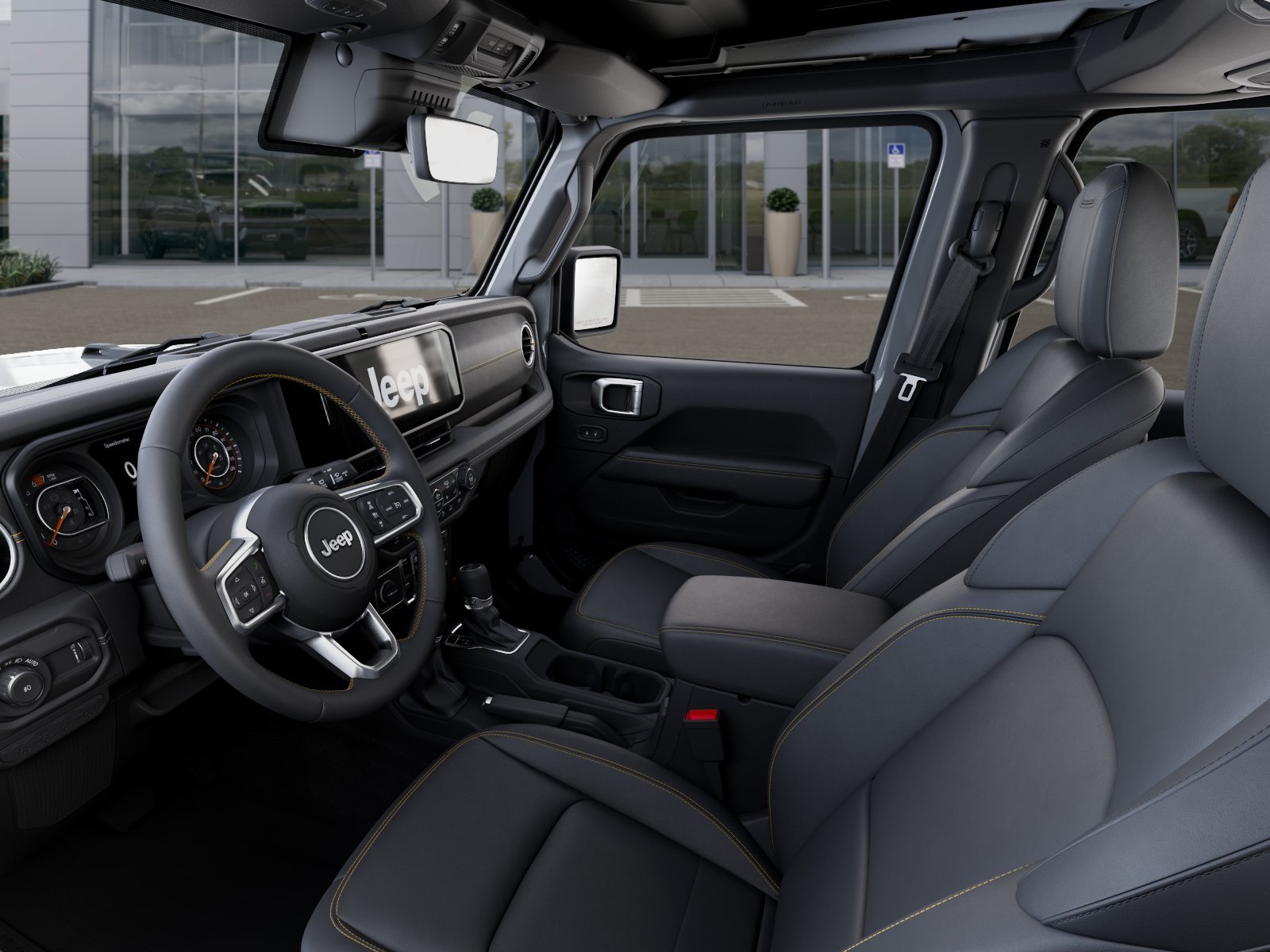 New 2026 Bright White Clear-Coat Exterior Paint Jeep Sahara image 48
