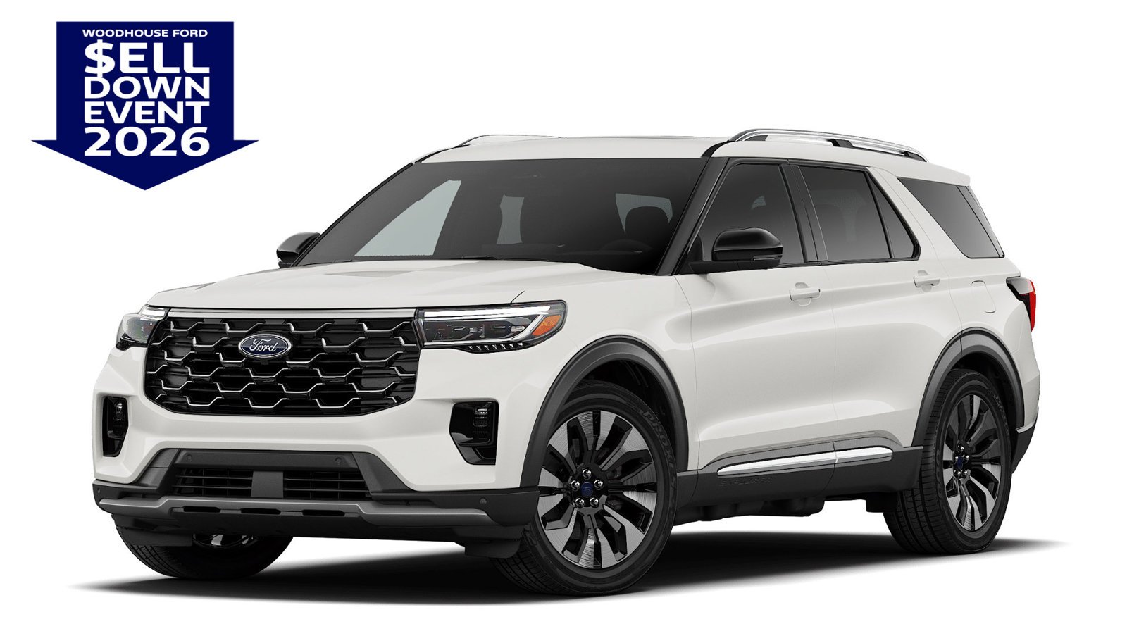 New 2026 Star White Metallic Tri-Coat Ford Platinum image 1