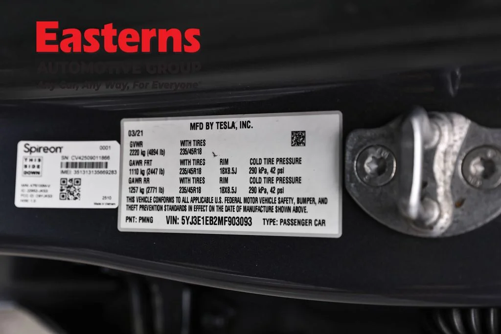 Used 2021 Gray Tesla Long Range image 30