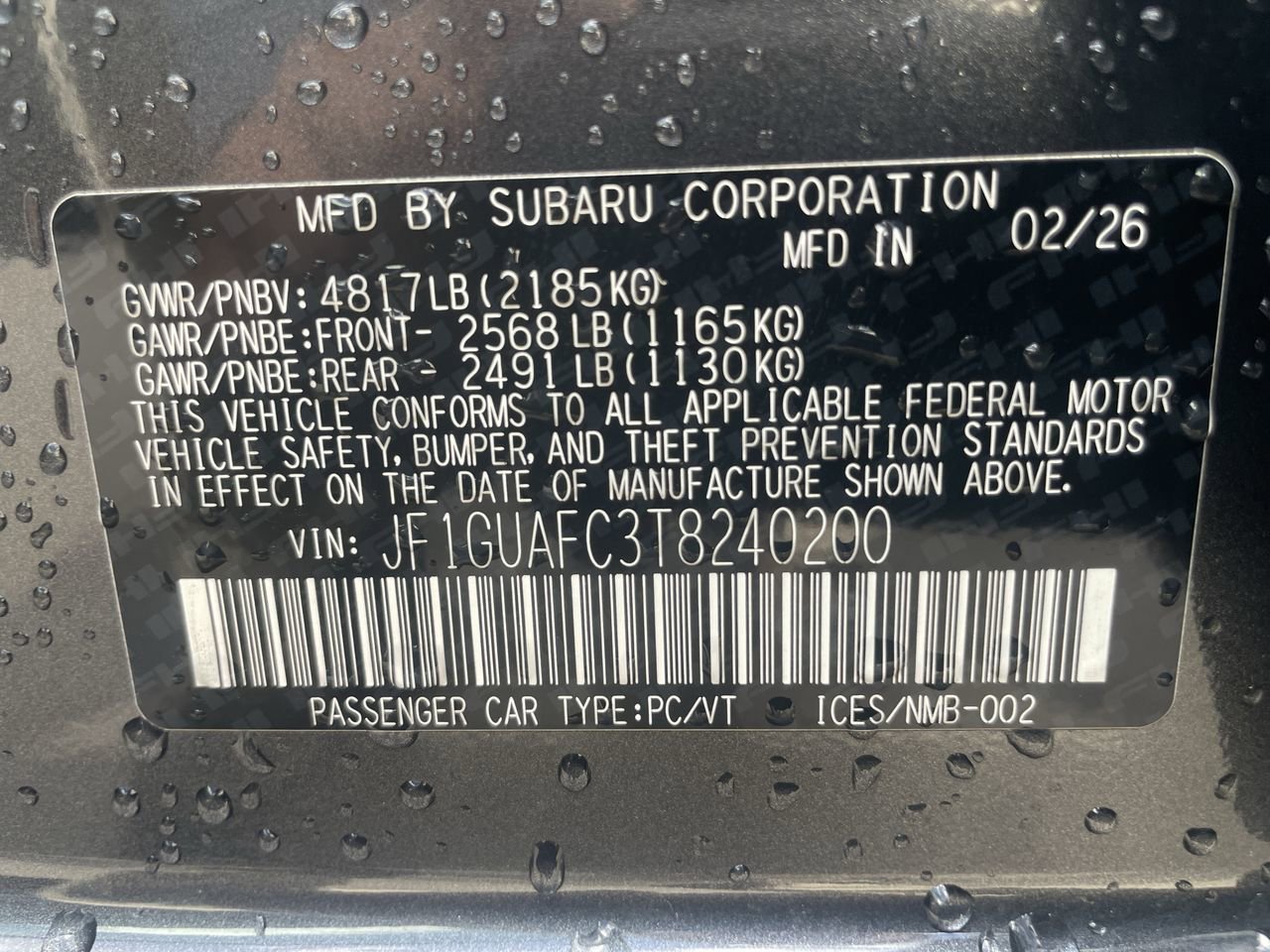 Used 2026 Magnetite Gray Metallic Subaru Sport image 23