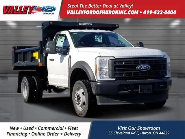 New 2026 White Ford XL Dump Truck image 1