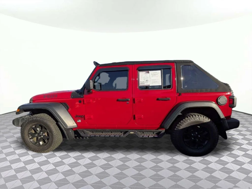 Used 2020 Red Clearcoat Jeep Unlimited Sport image 5