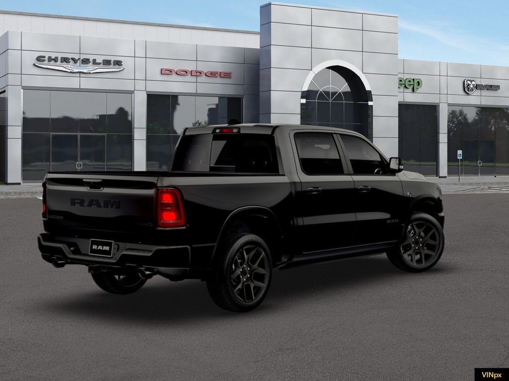 New 2026 Diamond Black Crystal Pearl-Coat Exterior Paint RAM Laramie image 7