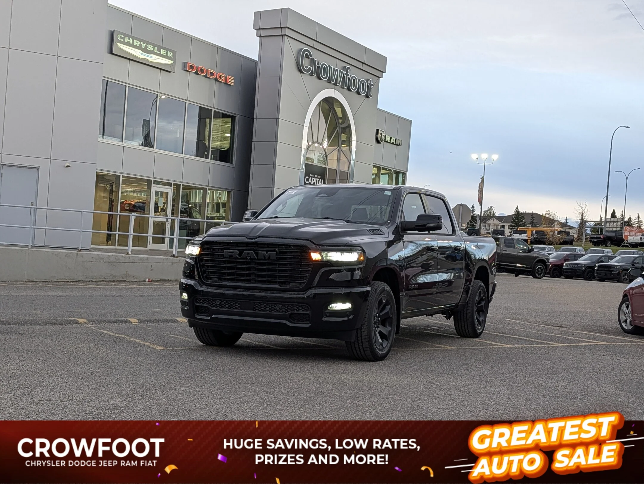 New 2027 Black RAM Sport - - 3.92 Rear Axle - Trailer Brake Control - Trailer Sway Control - Hill Start Assist & More! image 1