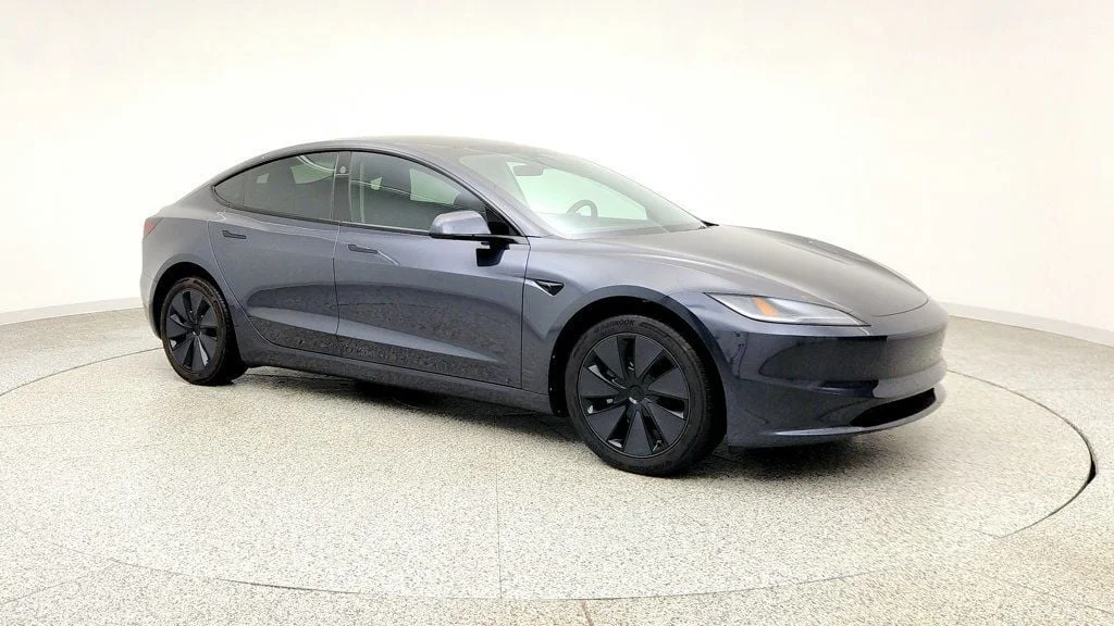 Used 2025 Stealth Grey Tesla Long Range AWD image 3