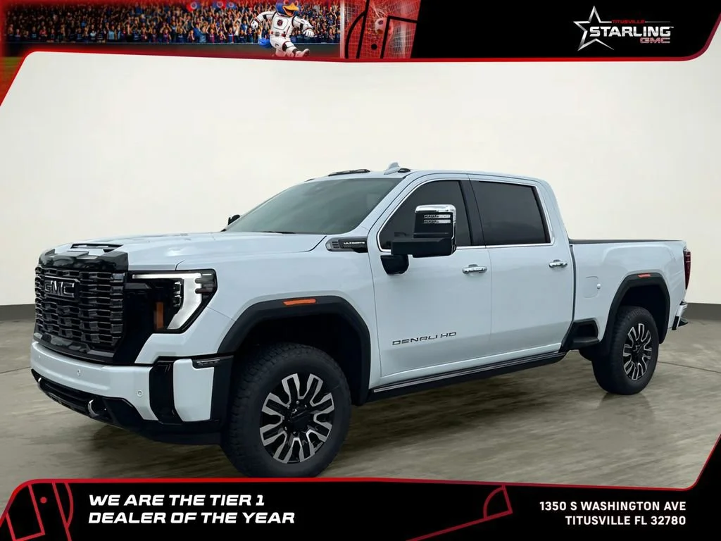 New 2026 Glacier White Tricoat GMC Denali Ultimate image 1