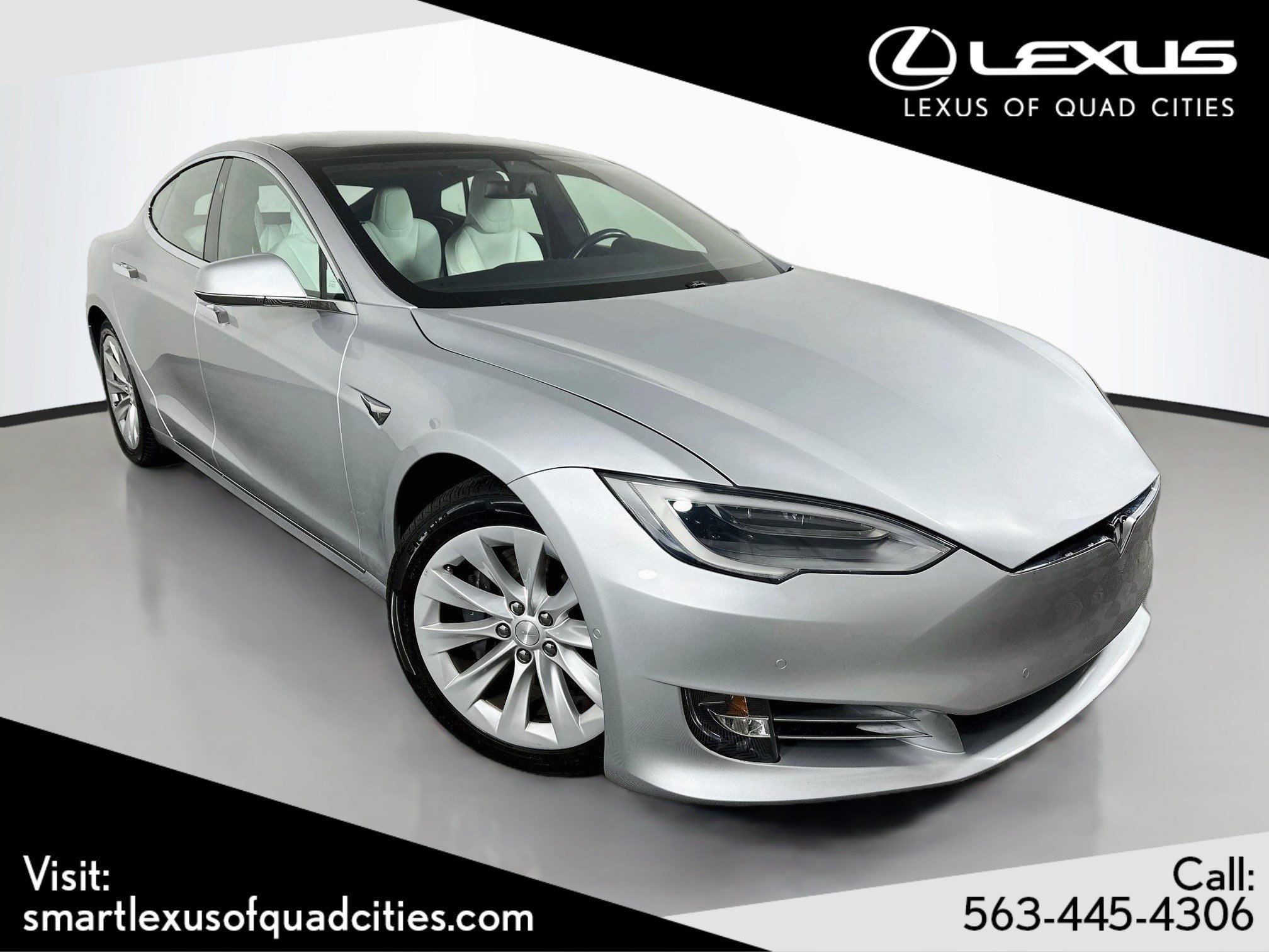Used 2017 Silver Tesla 100D image 1