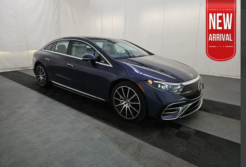 Used 2023 Twilight Blue Metallic Mercedes-Benz EQS 580 image 1