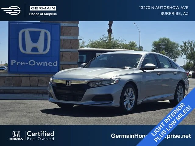 Certified Used 2018 Lunar Silver Metallic Honda LX image 1