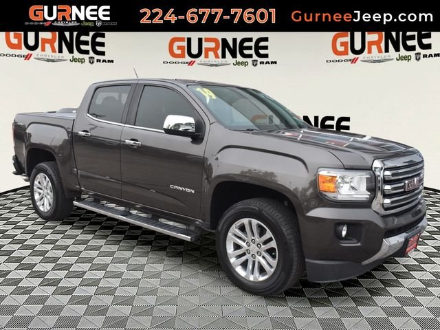 Smokey Quartz Metallic 2019 GMC Canyon Pickup Truck Four-Wheel Drive 8-Speed Automatic