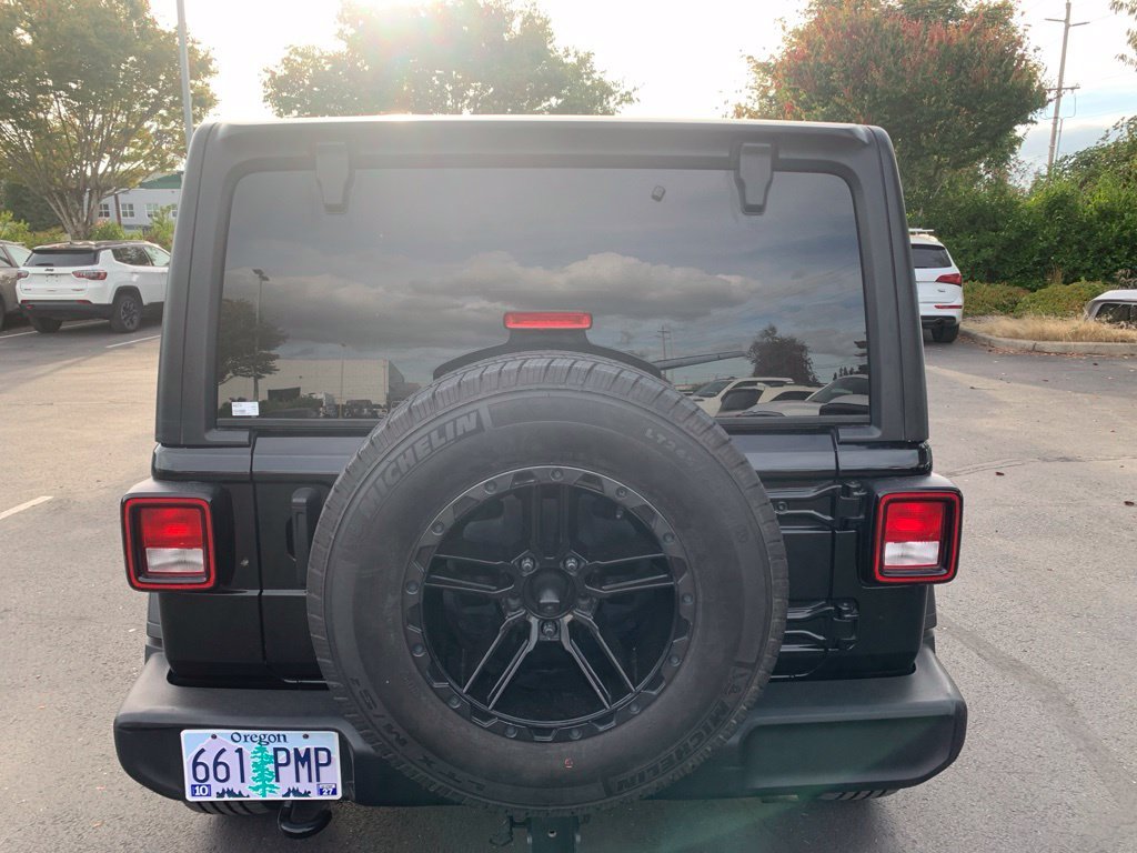 Used 2021 Black Clearcoat Jeep Unlimited Sport S image 3