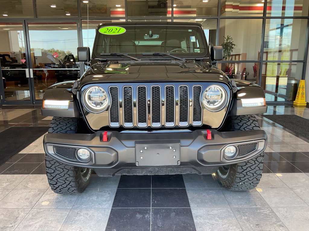 Used 2021 Jeep Wrangler Unlimited Rubicon with VIN 1C4JJXFMXMW702351 for sale in Kansas City