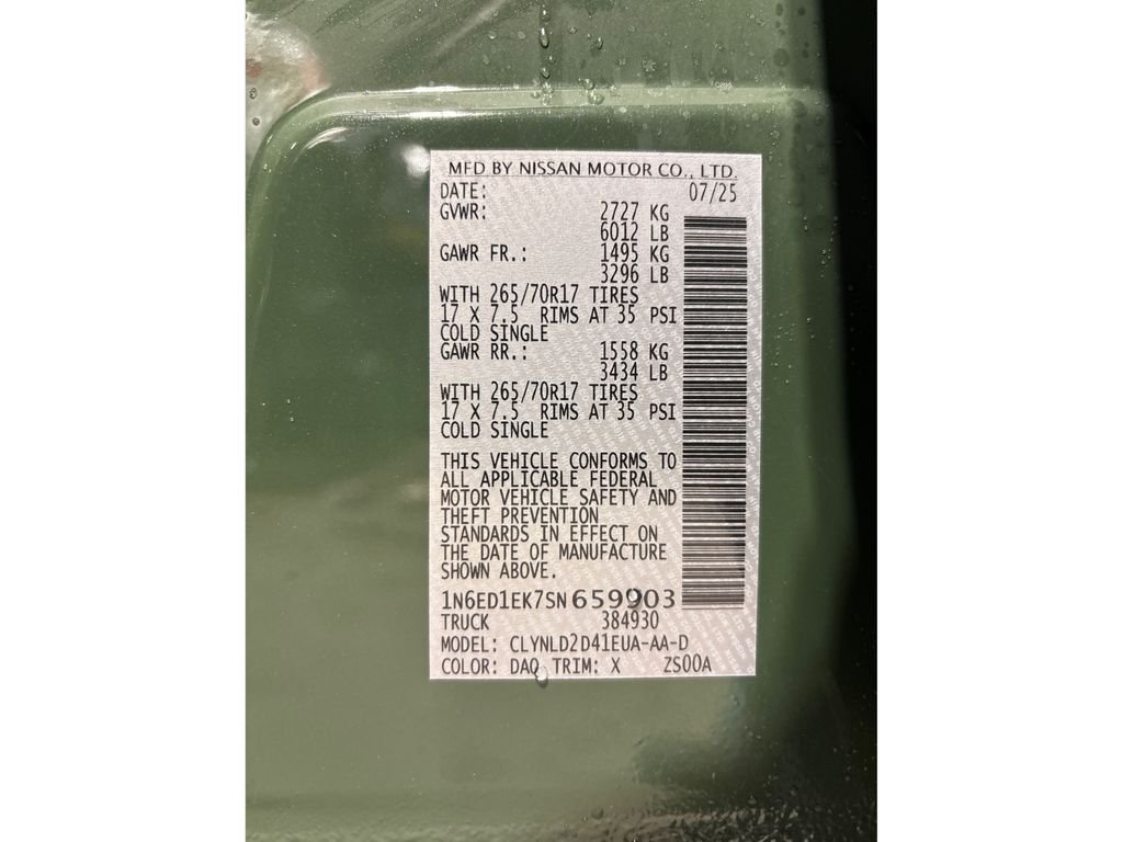 New 2025 Green Nissan PRO-4X image 13
