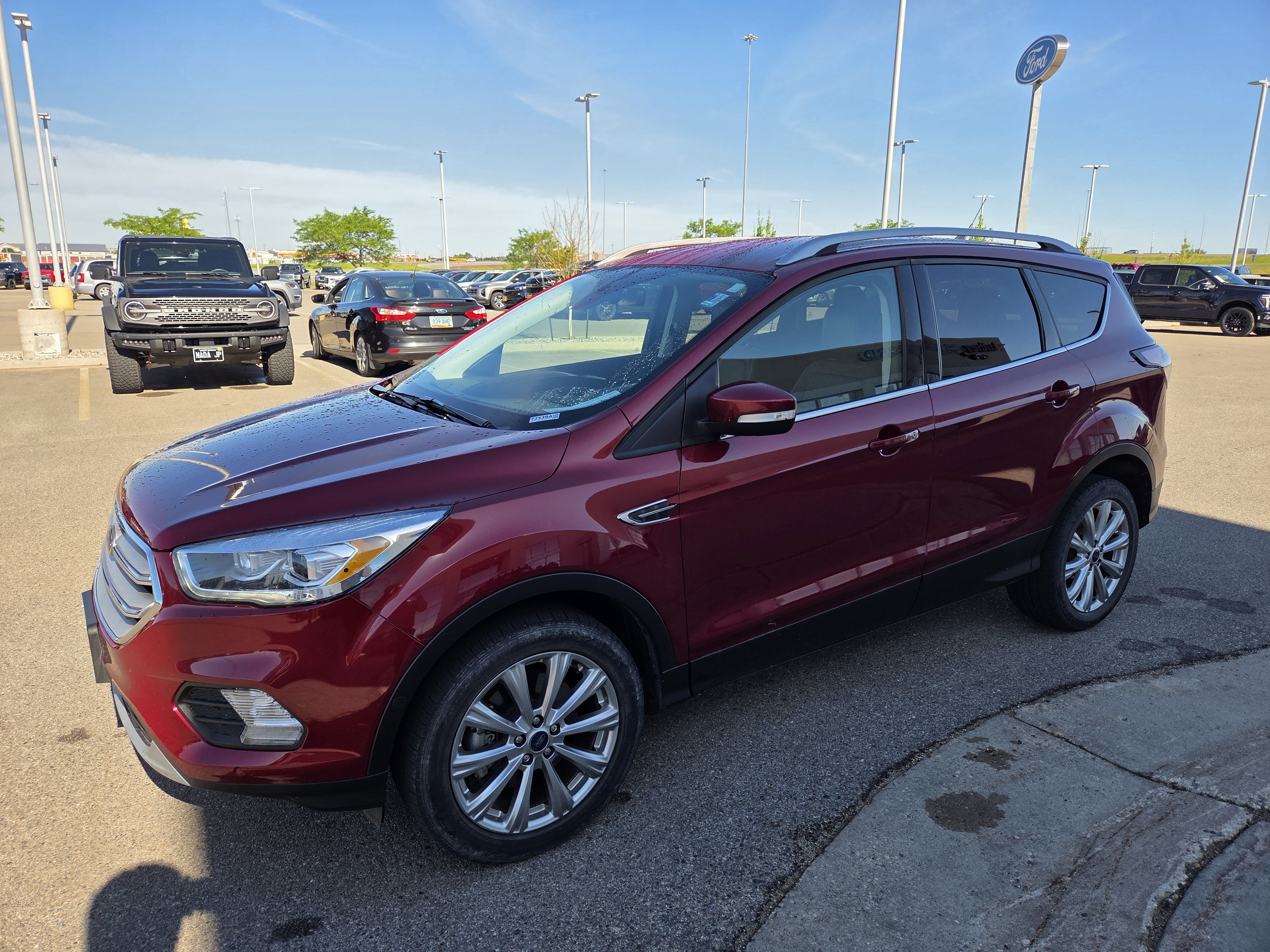Used 2018 Red Ford Titanium image 2