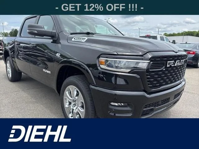 New 2026 Diamond Black Crystal Pearl-Coat Exterior Paint RAM BIG HORN image 1