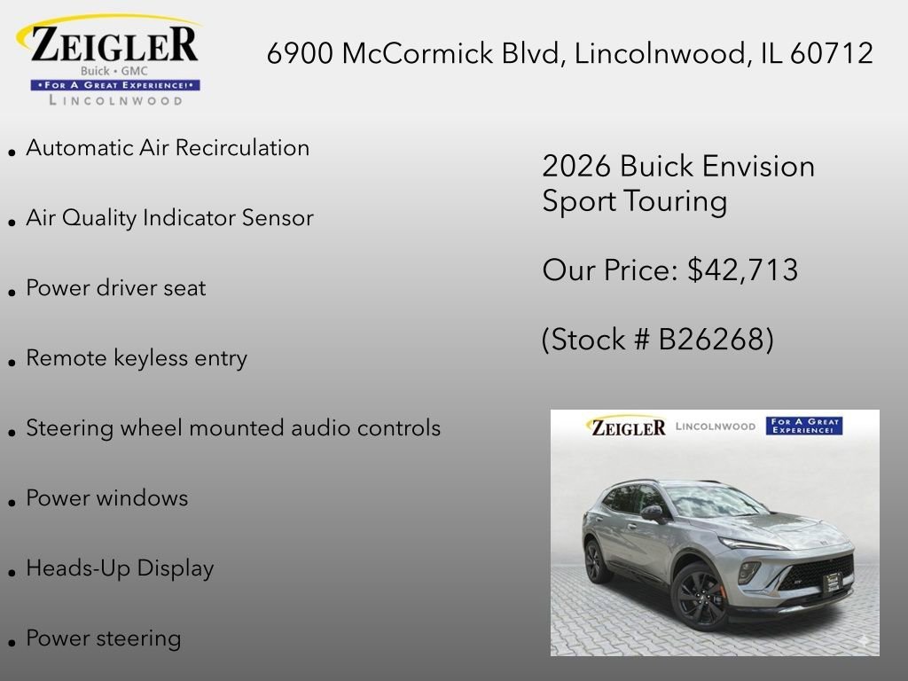 New 2026 Moonstone Gray Metallic Buick Sport Touring image 18