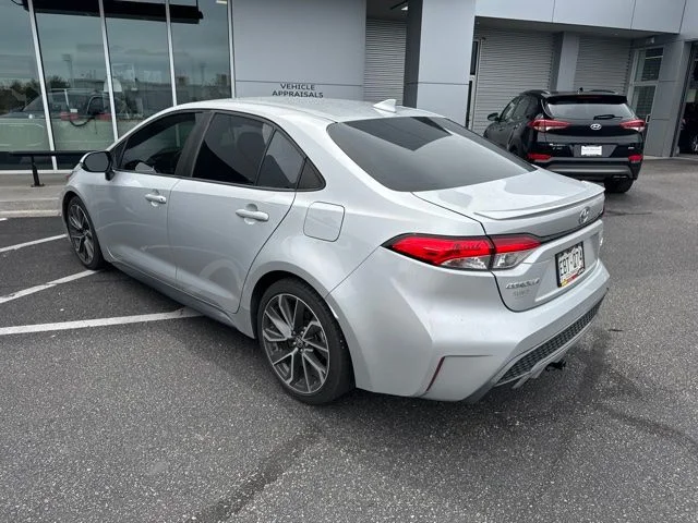 Used 2021 Silver Toyota SE image 3