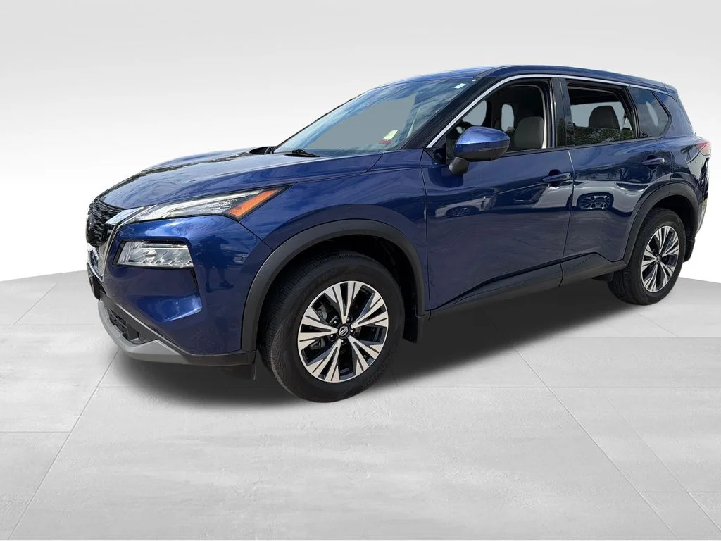 Certified Used 2021 Blue Nissan SV image 3