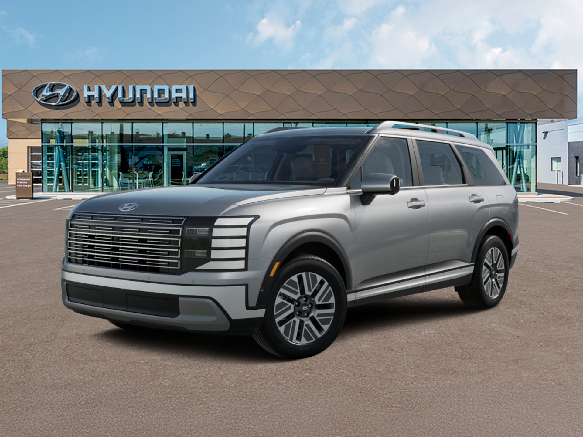 New 2027 Silver Hyundai Blue SEL Premium 7P image 2