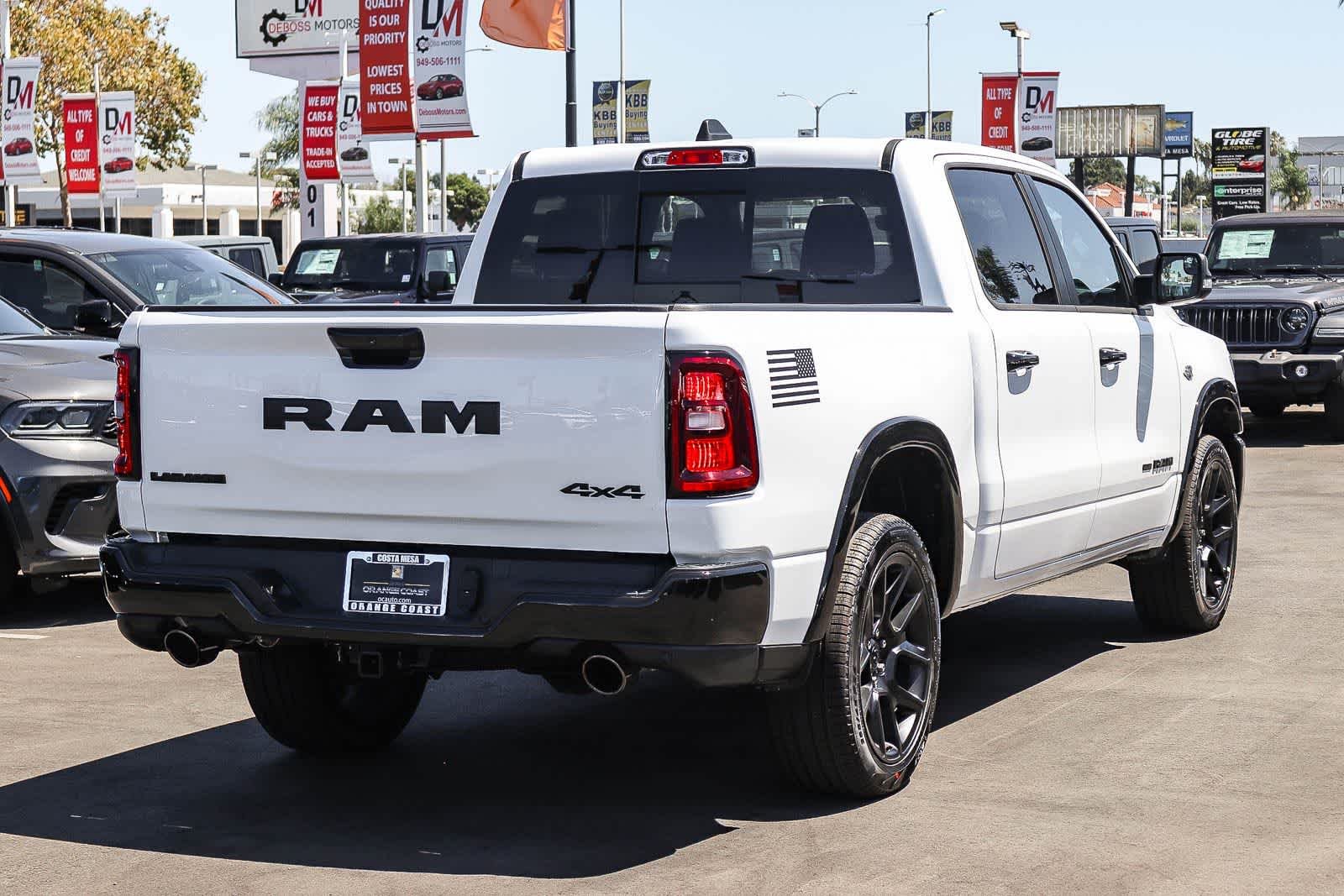 New 2026 Bright White Clear-Coat Exterior Paint RAM Laramie image 4