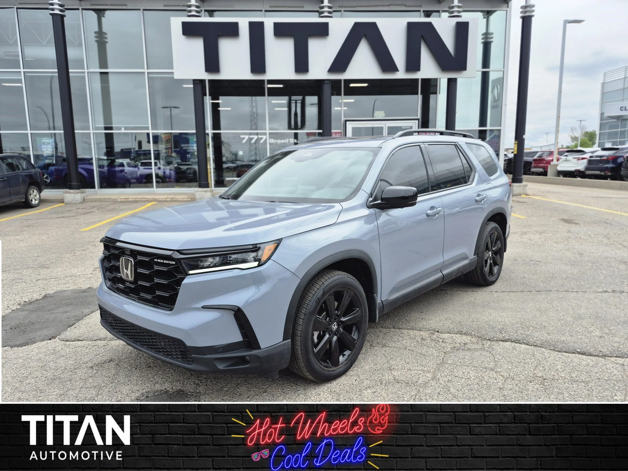Certified Used 2025 Sonic Grey Pearl Honda Black Edition AWD*Adaptive Cruise | Remote Start | Nav | Cooled Leather | Pano Roof | Htd Wheel image 1