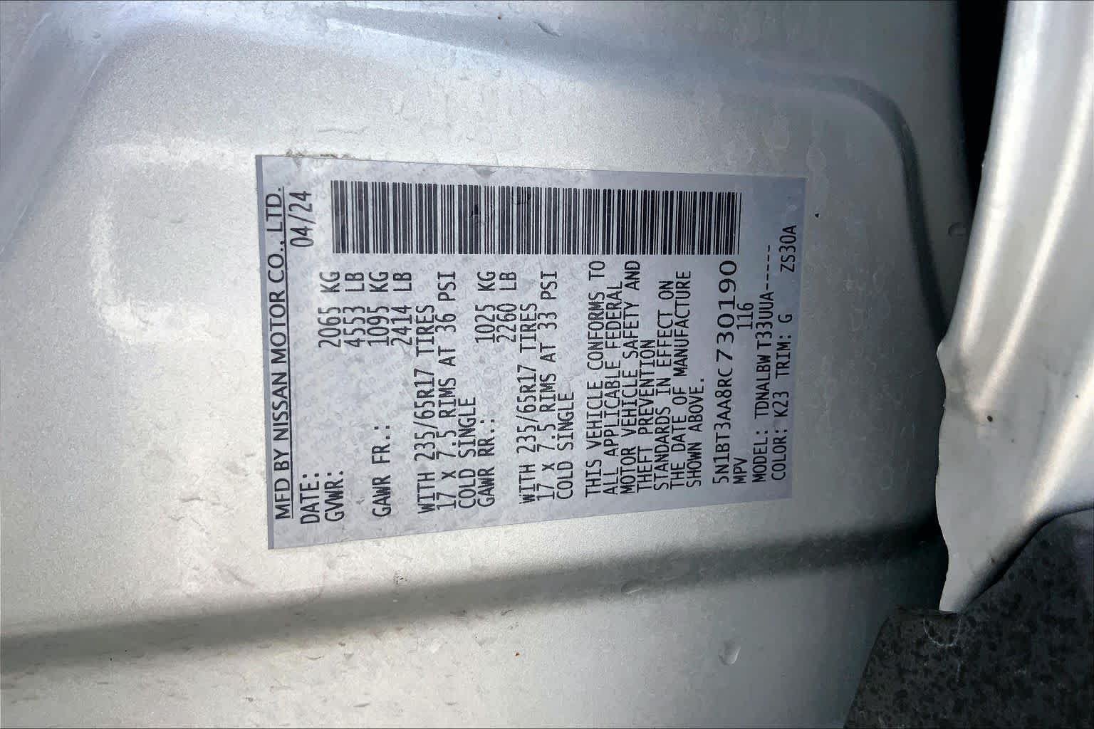 Used 2024 Brilliant Silver Metallic Nissan S image 36
