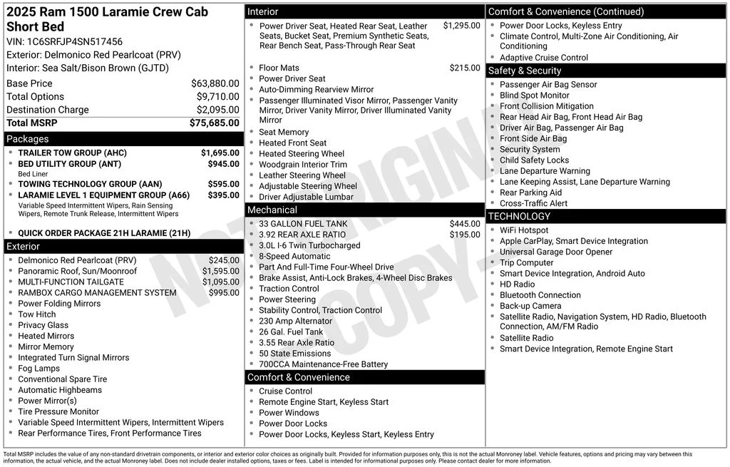 Certified Used 2025 Red Ram Laramie image 8