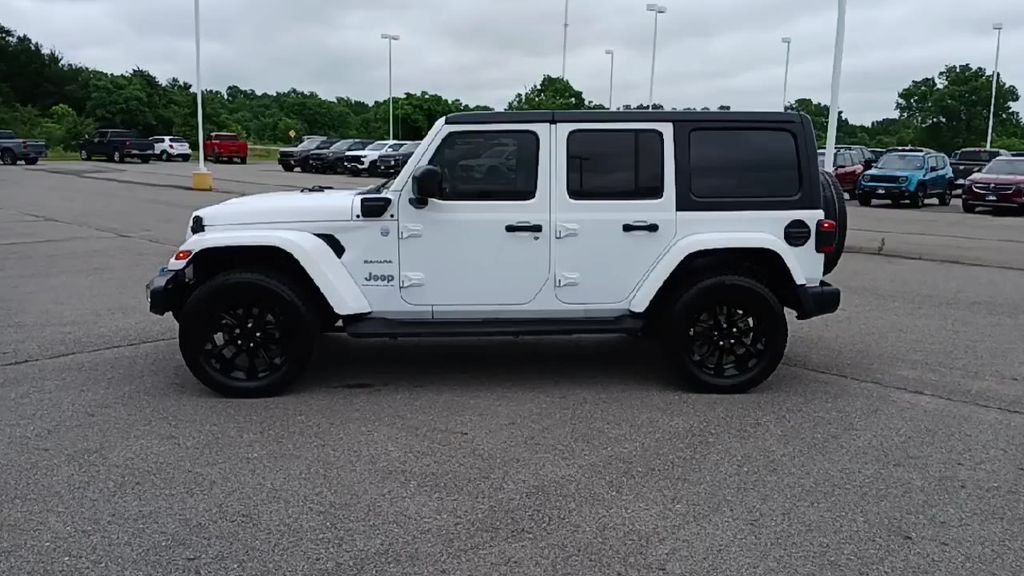 Used 2023 White Jeep Sahara 4xe image 5