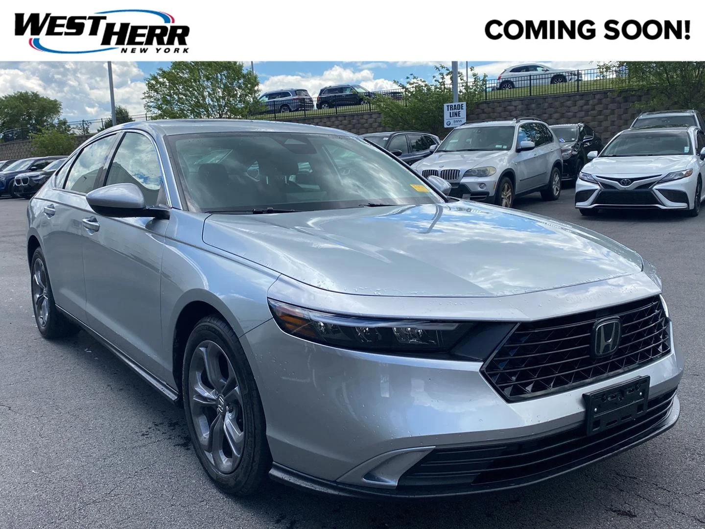 Used 2024 Solar Silver Metallic Honda EX image 1