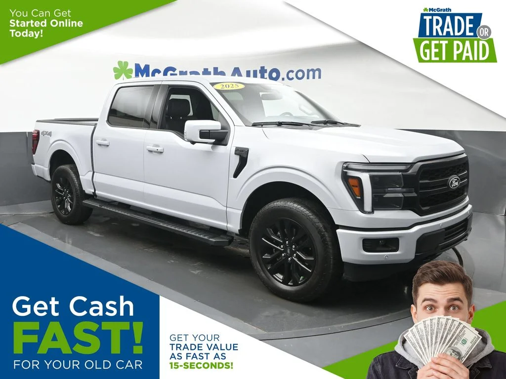 Certified Used 2025 White Ford Lariat image 1