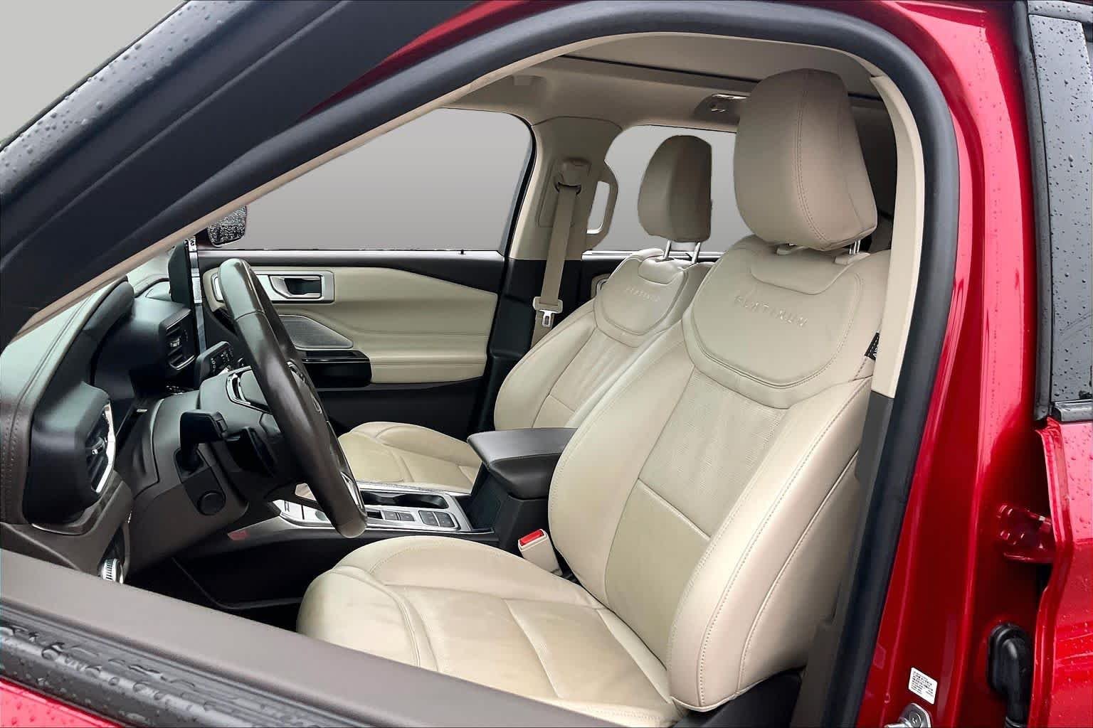 Used 2021 Rapid Red Metallic Tinted Clearcoat Ford Platinum image 8