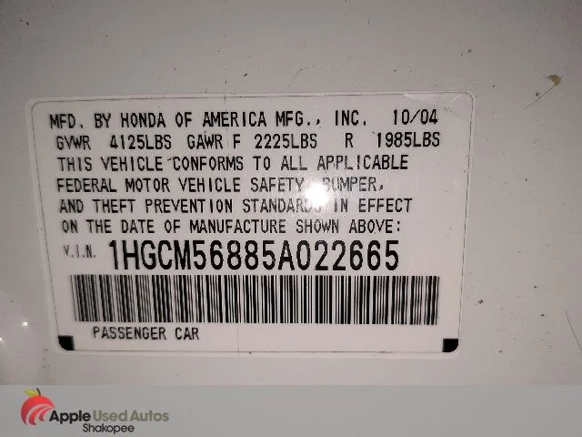 Used 2005 White Honda EX-L image 33
