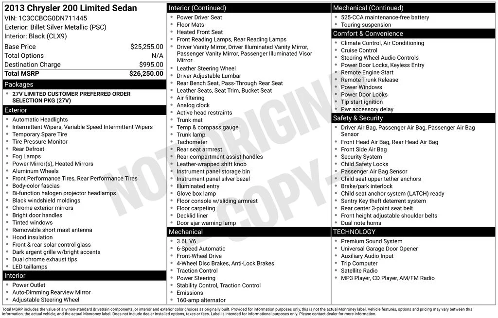 Used 2013 Silver Chrysler Limited image 2