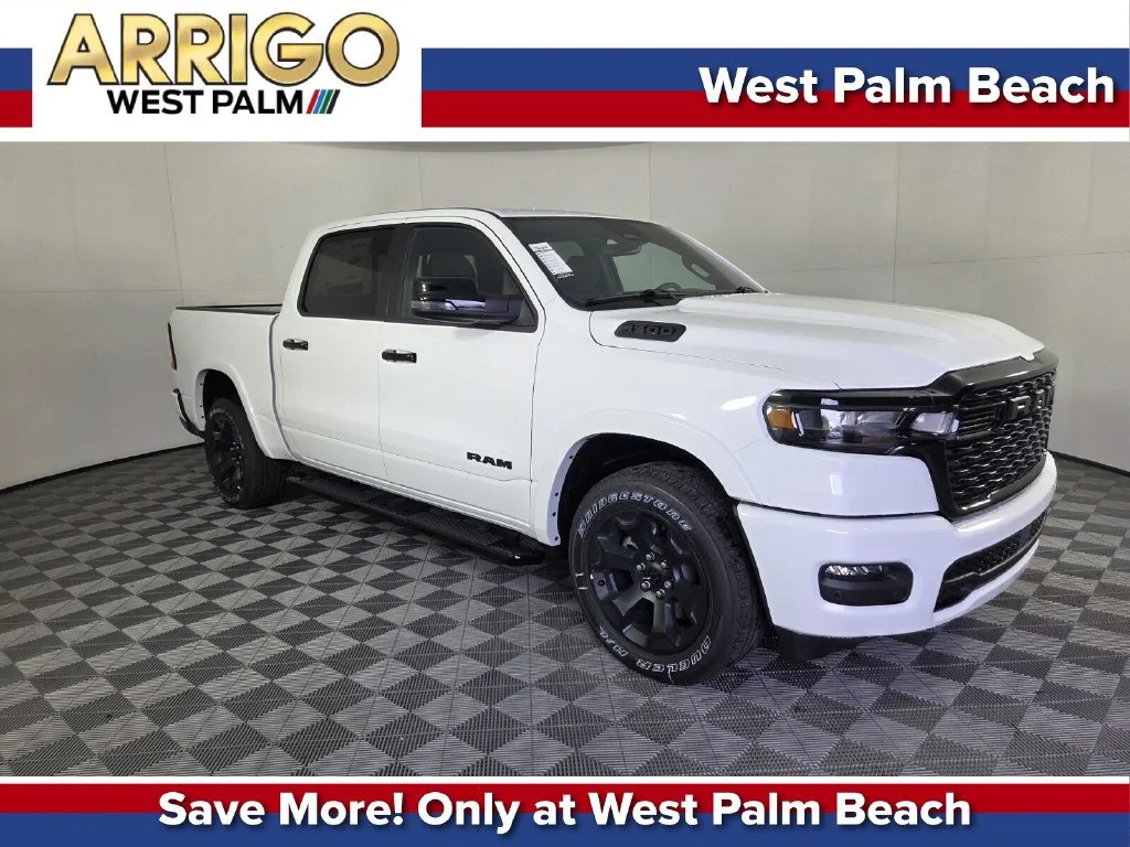 New 2026 Bright White Clear-Coat Exterior Paint RAM Big Horn image 1