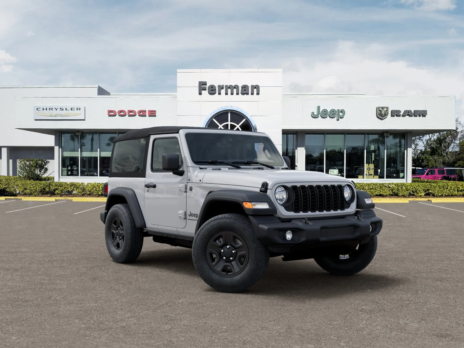 New 2026 Bright White Clear-Coat Exterior Paint Jeep Sport image 34