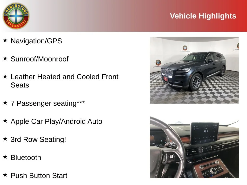 Used 2022 Lincoln Aviator Reserve with VIN 5LM5J7XC0NGL06182 for sale in Elk River, Minnesota