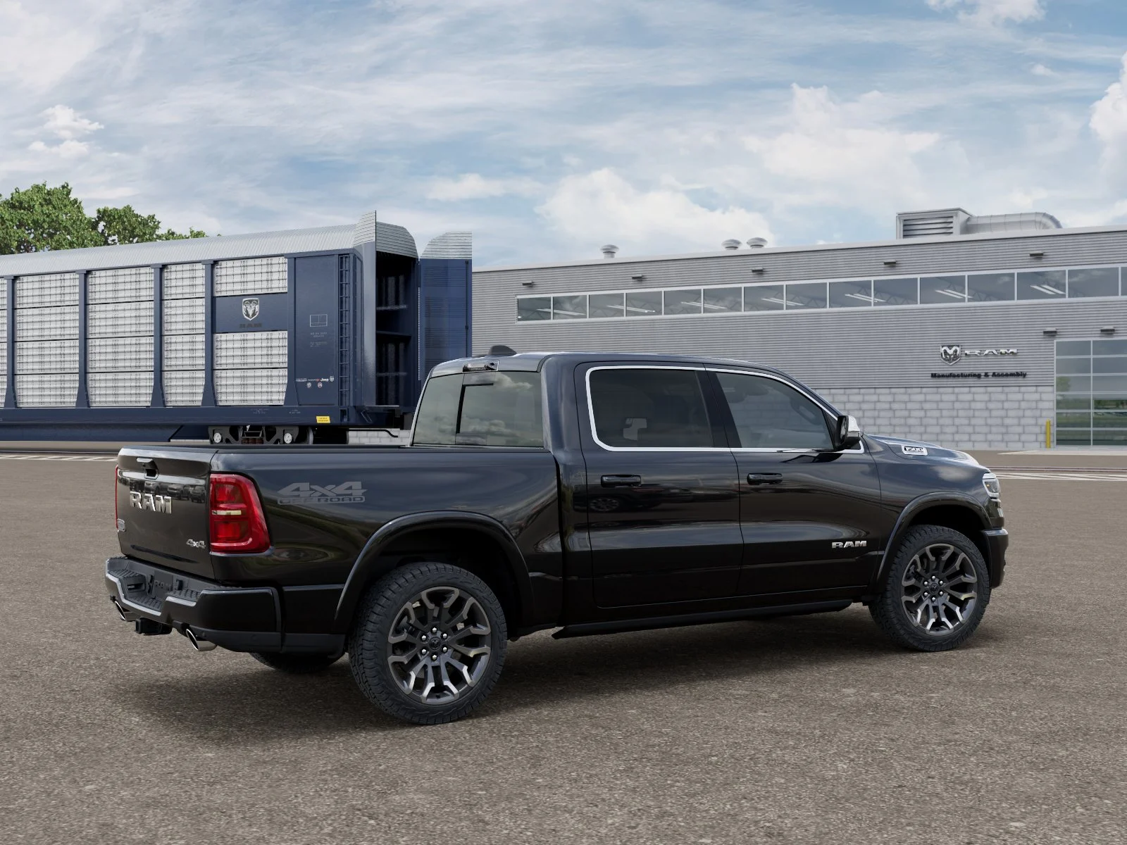 New 2026 Diamond Black Crystal Pearl-Coat Exterior Paint RAM Limited image 2