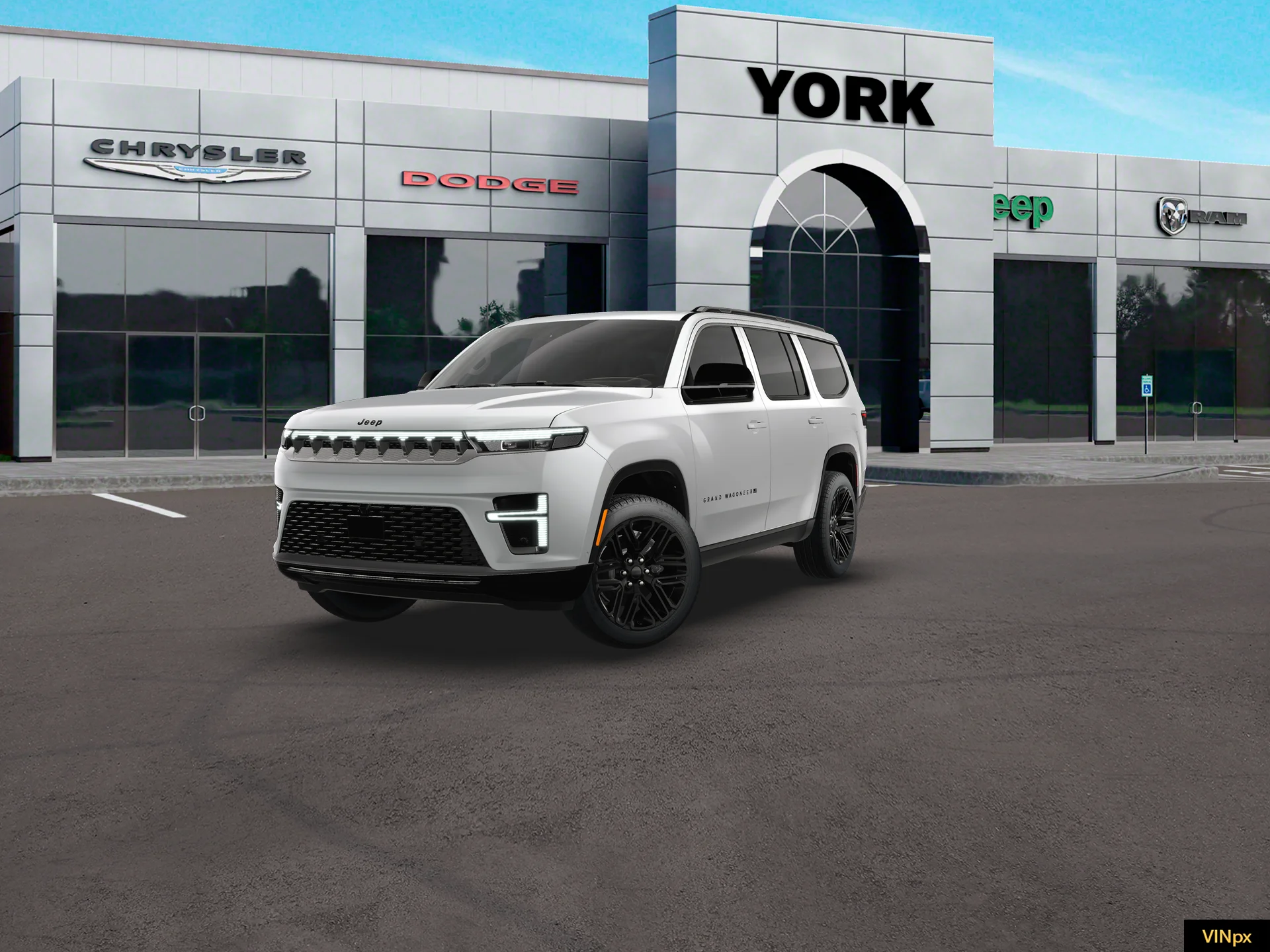 New 2026 Bright White Clear-Coat Exterior Paint Jeep Grand Wagoneer image 13
