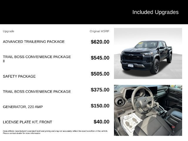 Used 2023 BLACK Chevrolet 4WD Trail Boss image 5