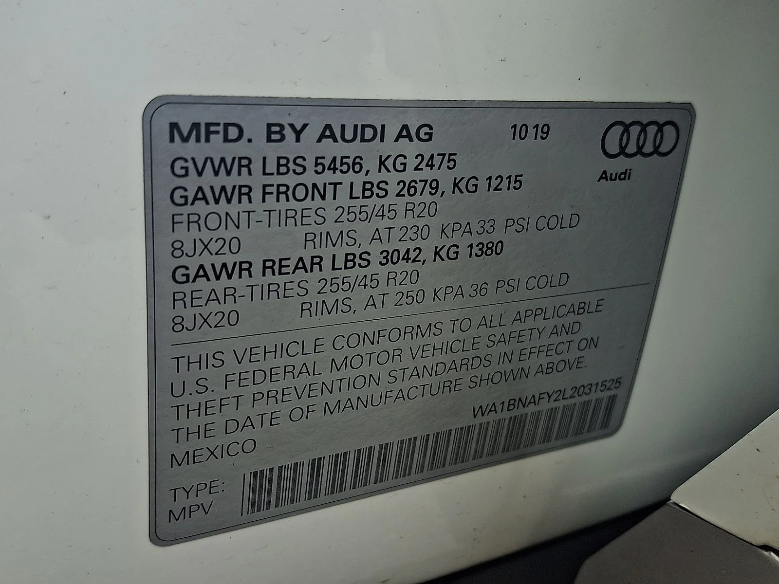 Used 2020 White Audi 45 Premium Plus image 26