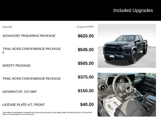 Used 2023 BLACK Chevrolet 4WD Trail Boss image 5