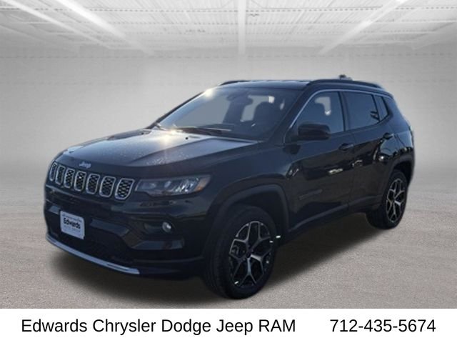 New 2026 Diamond Black Crystal Pearlcoat Jeep Limited image 3