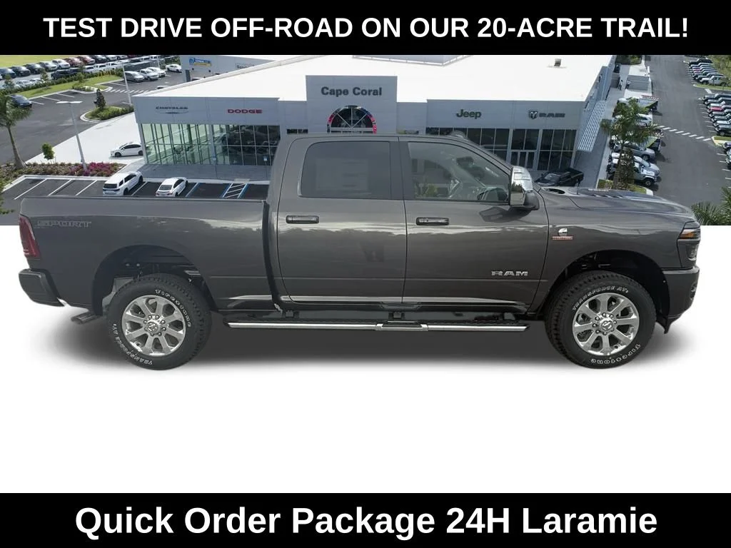 New 2026 Granite Crystal Metallic Clear-Coat Exterior Paint RAM Laramie image 3