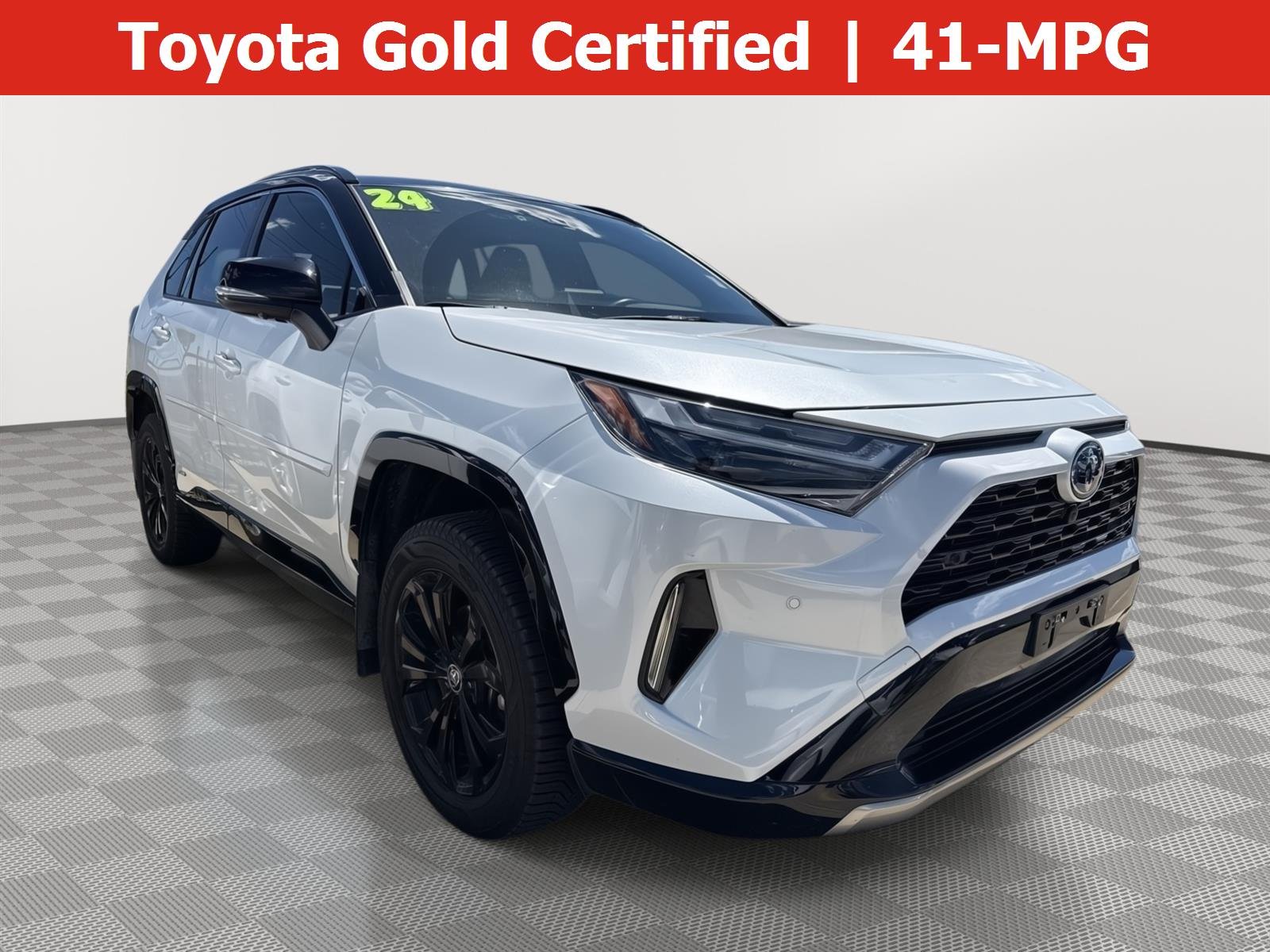 Certified Used 2024 Wind Chill Pearl/Midnight Black Metallic Toyota XSE image 1