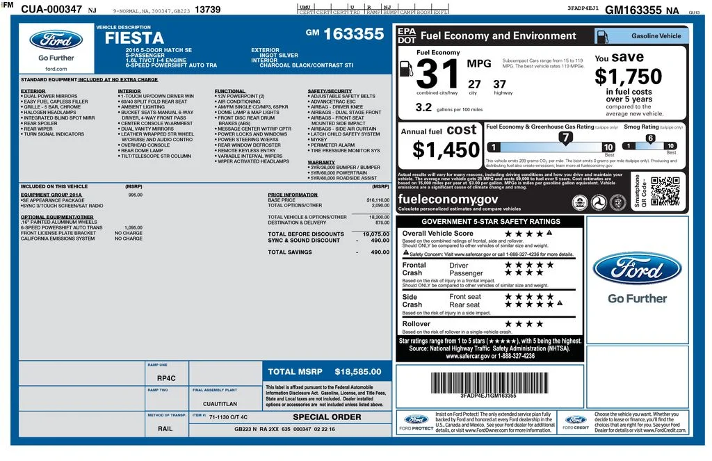 Used 2016  Ford SE image 2