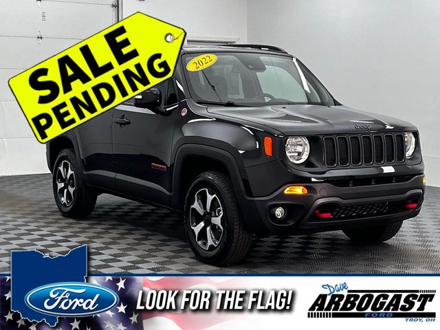 Renegade ドライバー ブラック Pre-Owned 2022 Jeep Renegade Trailhawk 4D Sport Utility in Troy